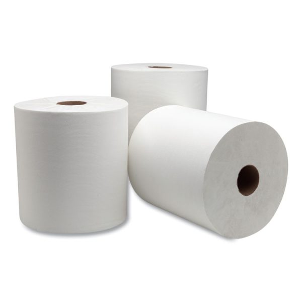 Advanced Hardwound Roll Towel, 1-Ply, 7.88" x 1,000 ft, White, 6 Rolls/Carton