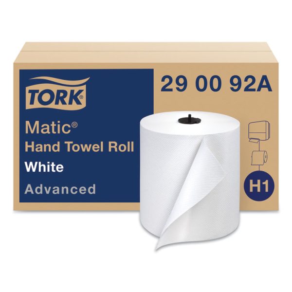 Advanced Matic Hand Towel Roll, 2-Ply, 7.7" x 525 ft, White, 643/Roll, 6 Rolls/Carton - Image 2