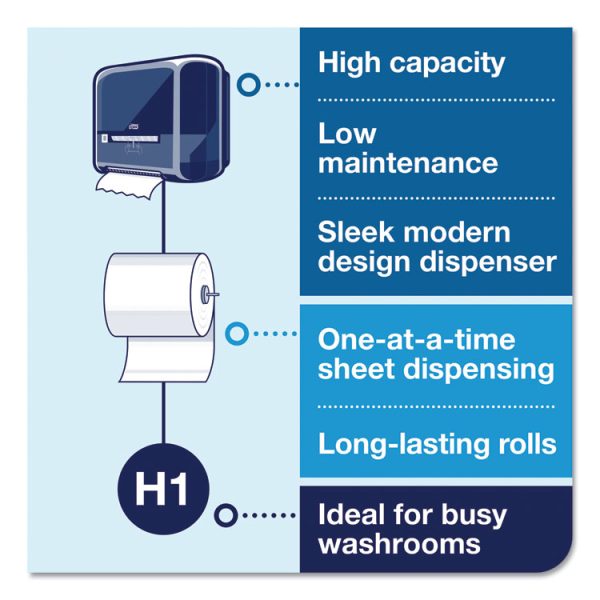 Advanced Matic Hand Towel Roll, 2-Ply, 7.7" x 525 ft, White, 643/Roll, 6 Rolls/Carton - Image 6