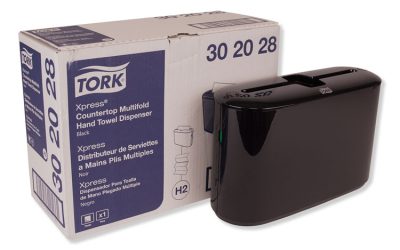 Xpress Countertop Towel Dispenser, 12.68 X 4.56 X 7.92, Black