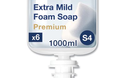 Premium Extra Mild Foam Soap, Sensitive Skin, Unscented, 1 L, 6/carton
