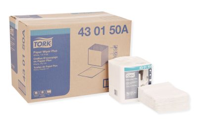 Paper Wiper Plus, 12.5 X 13, White, 1/4 Fold, 90/pack, 12 Packs/carton