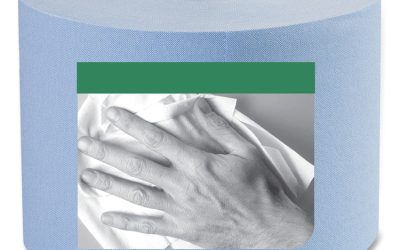 Heavy-Duty Paper Wiper, 1-Ply, 11.1″ x 800 ft, Blue