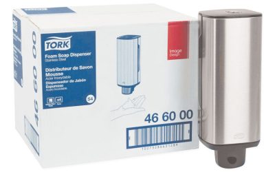 Foam Skincare Manual Dispenser, 1 L Bottle; 33 Oz Bottle, 4.25 X 4.25 X 11.38, Stainless Steel