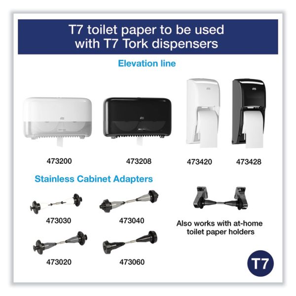 Coreless High Capacity Bath Tissue, 2-Ply, White, 750 Sheets/Roll, White, 36/Carton - Image 2