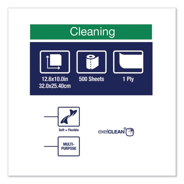 Cleaning Cloth, 12.6 X 10, White, 500 Wipes/carton - Image 4