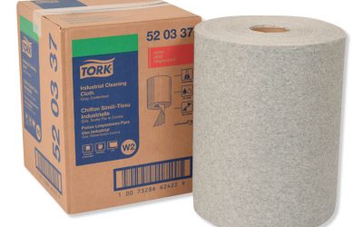 Industrial Cleaning Cloths, 1-Ply, 12.6 X 10, Gray, 500 Wipes/roll