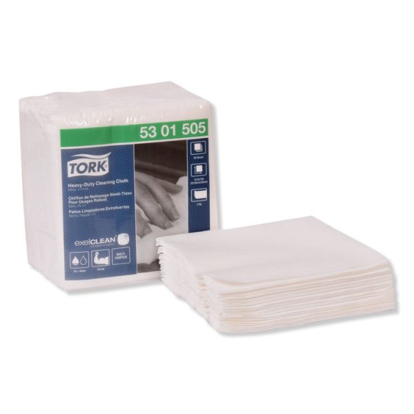 Heavy-Duty Cleaning Cloth, 12.6 X 13, White, 50/pack, 6 Packs/carton - Image 5