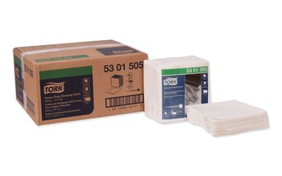 Heavy-Duty Cleaning Cloth, 12.6 X 13, White, 50/pack, 6 Packs/carton