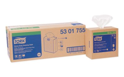 Heavy-Duty Cleaning Cloth, 8.46 X 16.13, White, 80/box, 5 Boxes/carton