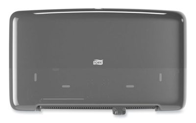 Elevation Bath Tissue Mini-Jumbo Roll Twin Dispenser, 17 x 5.69 x 10.13, Black