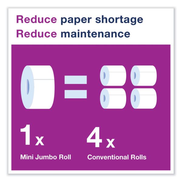 Elevation Bath Tissue Mini-Jumbo Roll Twin Dispenser, 17 x 5.69 x 10.13, Black - Image 5