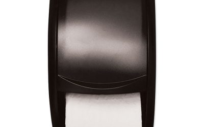 Twin Standard Roll Bath Tissue Dispenser, 7.5 x 7 x 12.75, Smoke
