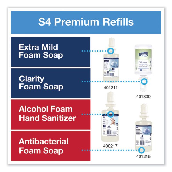 Elevation Foam Skincare Auto Dispenser With Intuition Sensor, 1 L/33 Oz, 4.45 X 5.12 X 10.94, White, 4/carton - Image 3
