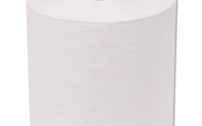 Premium Hand Towel Roll, Notched, 1-Ply, 7.5″ x 600 ft, White, 720/Roll, 6 Rolls/Carton