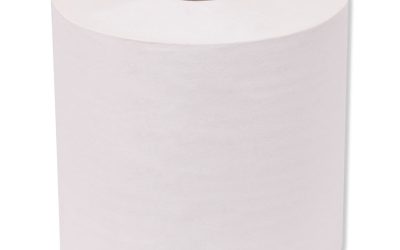 Universal Hand Towel Roll, Notched, 1-Ply, 7.5 X 10, White, 756/roll, 6/carton