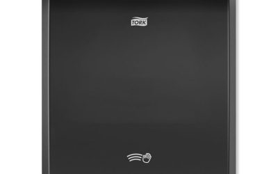 Electronic Hand Towel Roll Dispenser, 8″ Roll, 12.32 X 9.32 X 15.95, Black