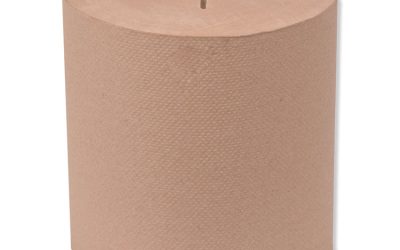 Universal Hand Towel Roll, Notched, 1-Ply, 8″ x 1,000 ft, Natural, 6 Rolls/Carton