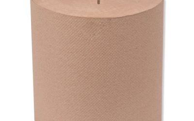 Universal Hand Towel Roll, Notched, 1-Ply, 8″ x 800 ft, Natural, 6 Rolls/Carton