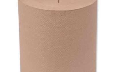 Universal Hand Towel Roll, Notched, 1-Ply, 8″ x 630 ft, Natural, 6 Rolls/Carton
