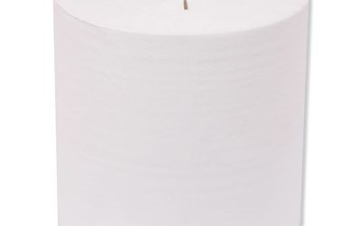 Universal Hand Towel Roll, Notched, 1-Ply, 8″ x 800 ft, White, 6 Rolls/Carton