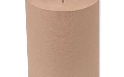 Universal Hand Towel Roll, Notched, 1-Ply, 8″ x 425 ft, Natural, 12 Rolls/Carton