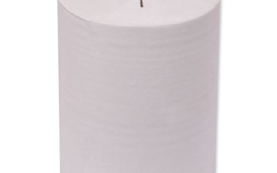 Universal Hand Towel Roll, Notched, 1-Ply, 8″ x 425 ft, Natural White, 12 Rolls/Carton