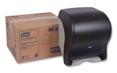 Hand Towel Dispenser, Electronic, 11.78 X 9.12 X 14.39, Translucent Smoke