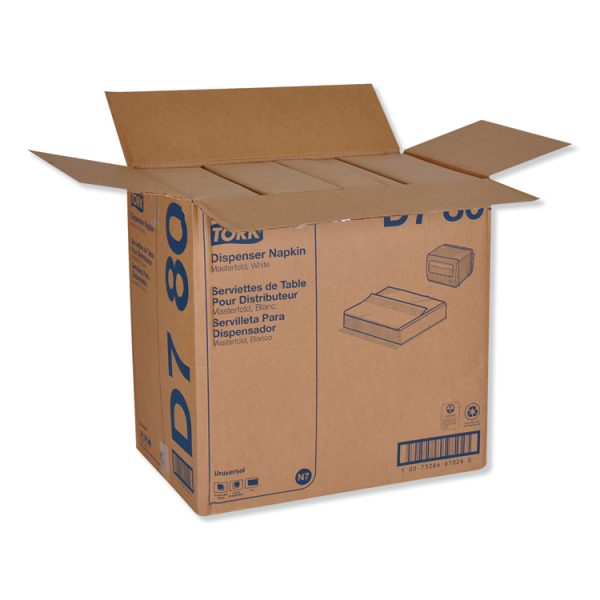 Universal Masterfold Dispenser Napkins, 1-Ply, 13" X 12", White, 6000/carton - Image 3
