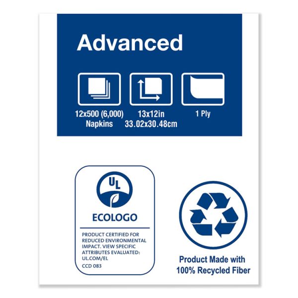 Advanced Soft Minifold Dispenser Napkins, 1-Ply,13" X 12", White, 6000/ct - Image 4