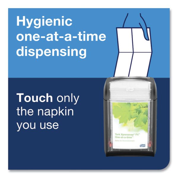 Xpressnap Fit Interfold Dispenser Napkins, 2-Ply, 6.5 X 8.39, White, 120/pack, 36 Packs/carton - Image 5