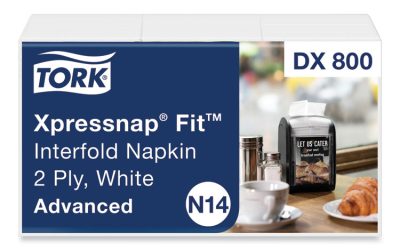 Xpressnap Fit Interfold Dispenser Napkins, 2-Ply, 6.5 X 8.39, White, 120/pack, 36 Packs/carton