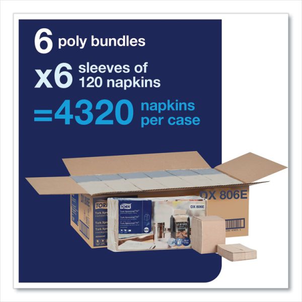Xpressnap Fit Interfold Dispenser Napkins, 2-Ply, 6.5 X 8.39, Natural, 120/pack, 36 Packs/carton - Image 3