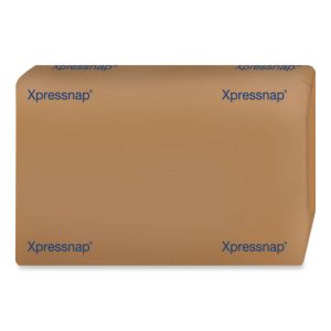 Xpressnap Interfold Dispenser Napkins, 1-Ply, Bag-Pack, 13 X 8.5", White, 6000/carton