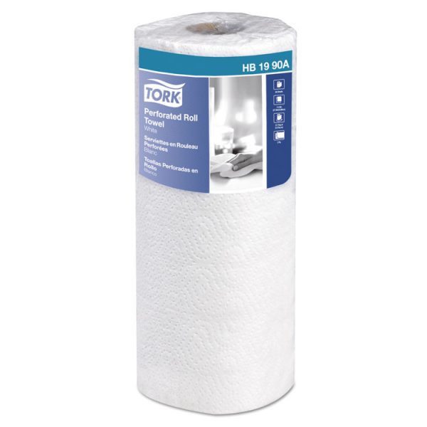 Universal Perforated Kitchen Towel Roll, 2-Ply, 11 x 9, White, 84/Roll, 30 Rolls/Carton