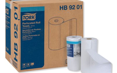 Handi-Size Perforated Kitchen Roll Towel, 2-Ply, 11 X 6.75, White, 120/roll, 30/carton