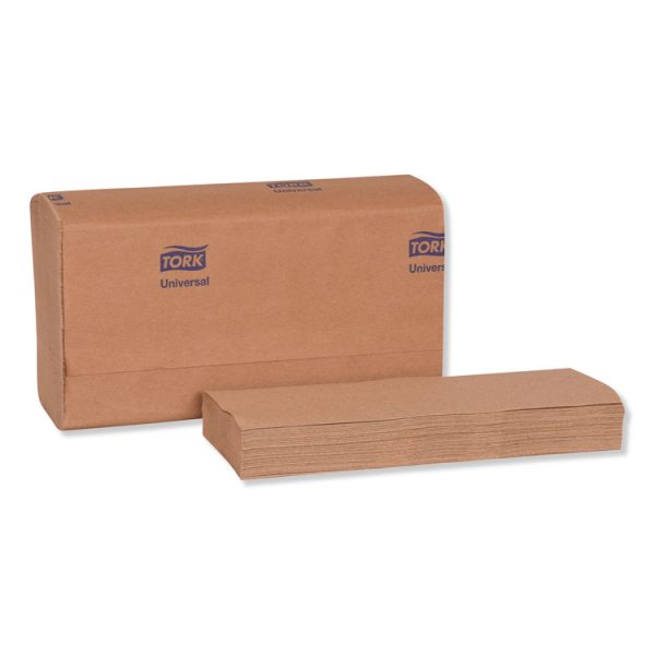 Universal Multifold Hand Towel, 1-Ply, 9.13 x 9.5, Natural, 250/Pack, 16 Packs/Carton - Image 5