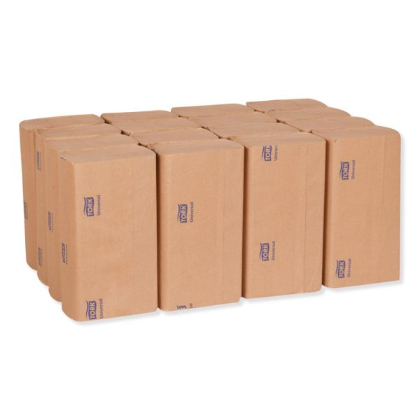 Universal Multifold Hand Towel, 1-Ply, 9.13 x 9.5, Natural, 250/Pack, 16 Packs/Carton - Image 8