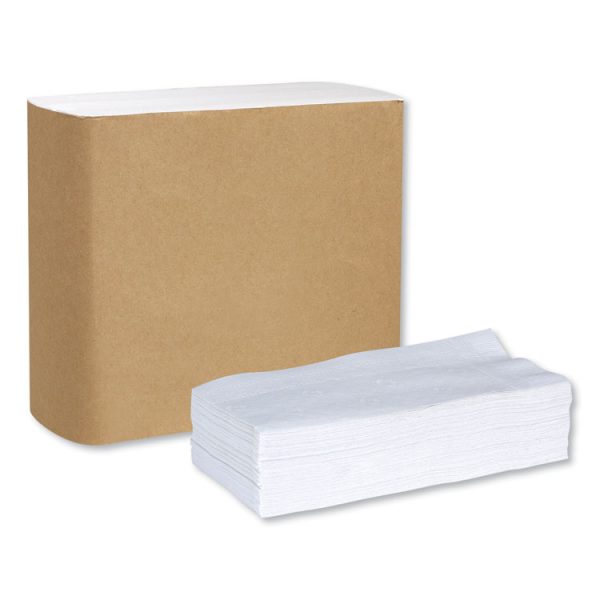 Universal Dinner Napkins, 1-Ply, 15" X 17", 1/8 Fold, White, 3000/carton - Image 6