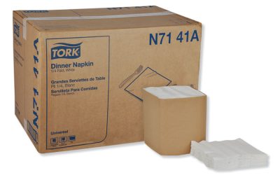 Universal Dinner Napkins, 1-Ply, 17″ X 17″, 1/4 Fold, White, 4008/carton