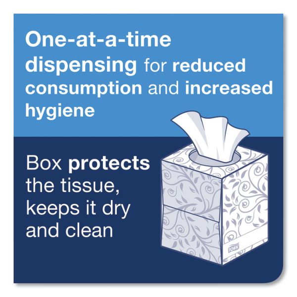 Advanced Facial Tissue, 2-Ply, White, Cube Box, 94 Sheets/box, 36 Boxes/carton - Image 5