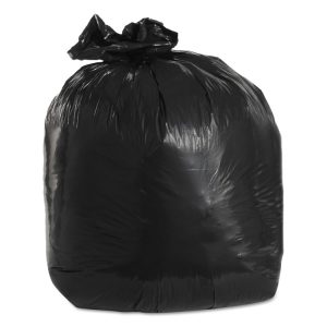 Low-Density Can Liners, 20 gal, 1.25 mil, 30" x 36", Black, 100/Carton