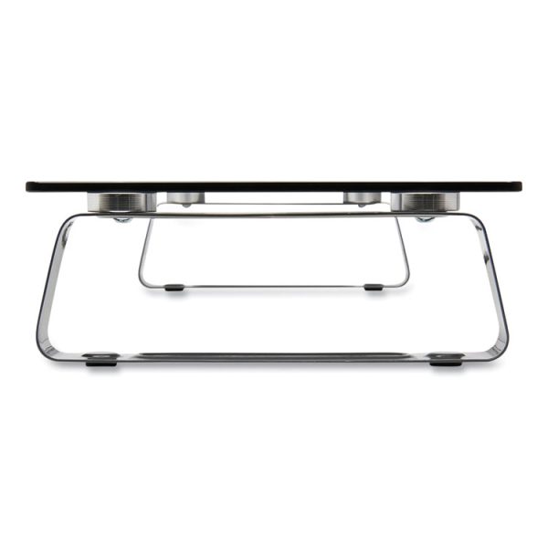 Universal Glass-Top Monitor Riser, 22" X 8" X 3", Clear, Supports 3.9 Lbs - Image 5