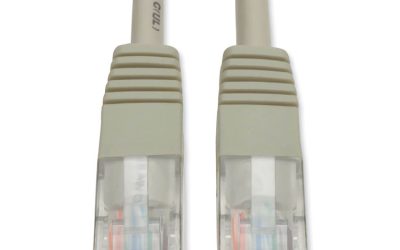 CAT5e 350 MHz Molded Patch Cable, 100 ft, Gray