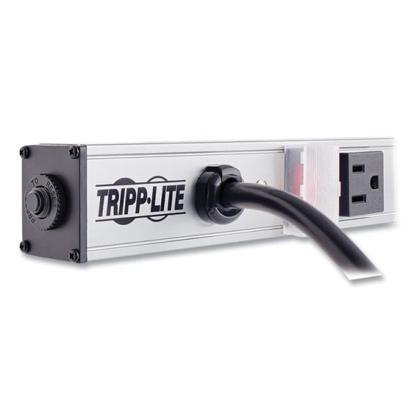 Vertical Power Strip, 8 Outlets, 15 ft Cord, Silver - Image 4