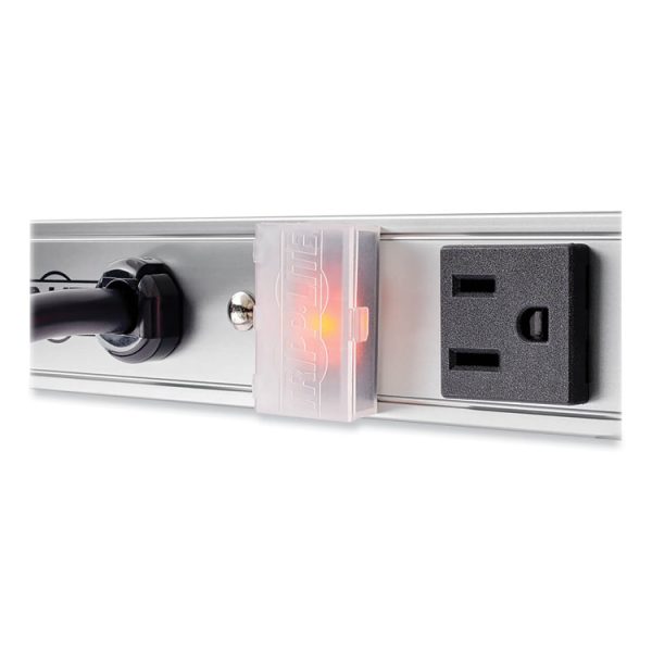 Vertical Power Strip, 12 Outlets, 15 ft Cord, Silver - Image 6