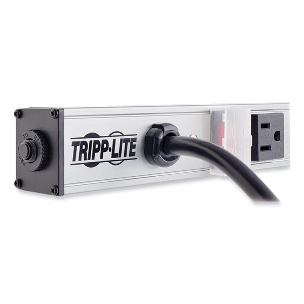 Vertical Power Strip, 16 Outlets, 15 ft Cord, Silver - Image 4