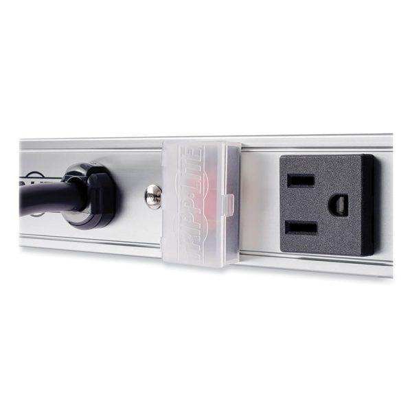 Vertical Power Strip, 16 Outlets, 15 ft Cord, Silver - Image 5