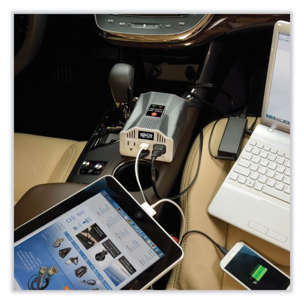 PowerVerter Ultra-Compact Car Inverter, 400 W, Two AC Outlets/Two USB Ports, 3.1 A - Image 7