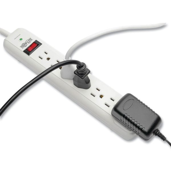 Protect It! Surge Protector, 7 AC Outlets, 6 ft Cord, 1,080 J, Light Gray - Image 5